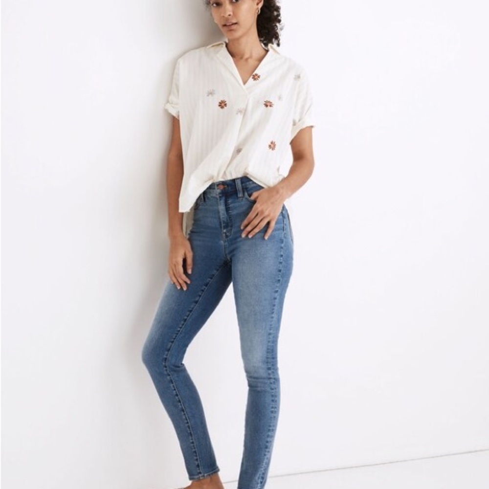 Madewell 10” High Rise Roadtripper Authentic Denim Jeans Women’s 26 Vinton Wash